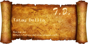 Tatay Delila névjegykártya
